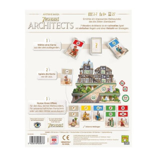Spielschachtel Rückseite - 7 Wonders - Architects