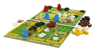 Spielmaterial und Spielplan - Agricola - Die Bauern und das liebe Vieh - Bigbox