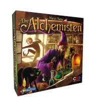 Schachtel Vorderseite - Die Alchemisten