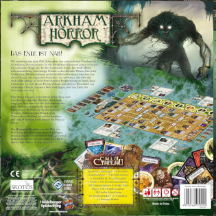 Schachtel Rückseite - Arkham Horror - 3. Edition