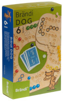 Schachtel Vorderseite - Brändi Dog für 6 Spieler - Brändi Dog 6-er Set