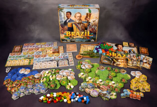 Spielmaterial und Spielschachtel - Brazil Imperial