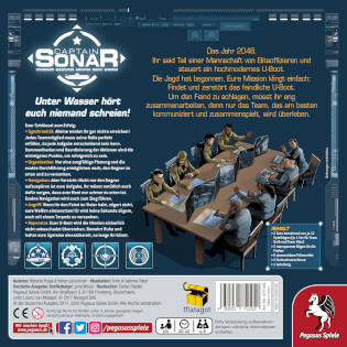 Schachtel Rückseite - Captain Sonar