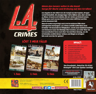 Schachtel Rückseite - Detective: L.A. Crimes