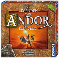 Schachtel Vorderseite, rechte Seite - Die Legenden von Andor – Die Bonus-Box
