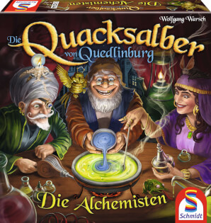 Schachtel Vorderseite - Die Quacksalber von Quedlinburg - Die Alchemisten 