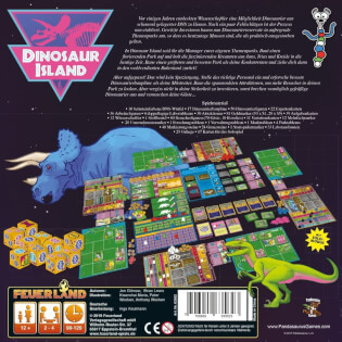 Schachtel Rückseite - Dinosaur Island