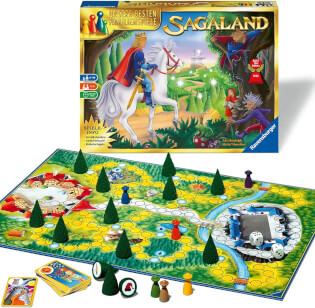Spielbrett und Spielschachtel - Sagaland