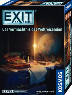 Schachtel Vorderseite - EXIT - Das Spiel - Das Vermächtnis der Weltreisenden