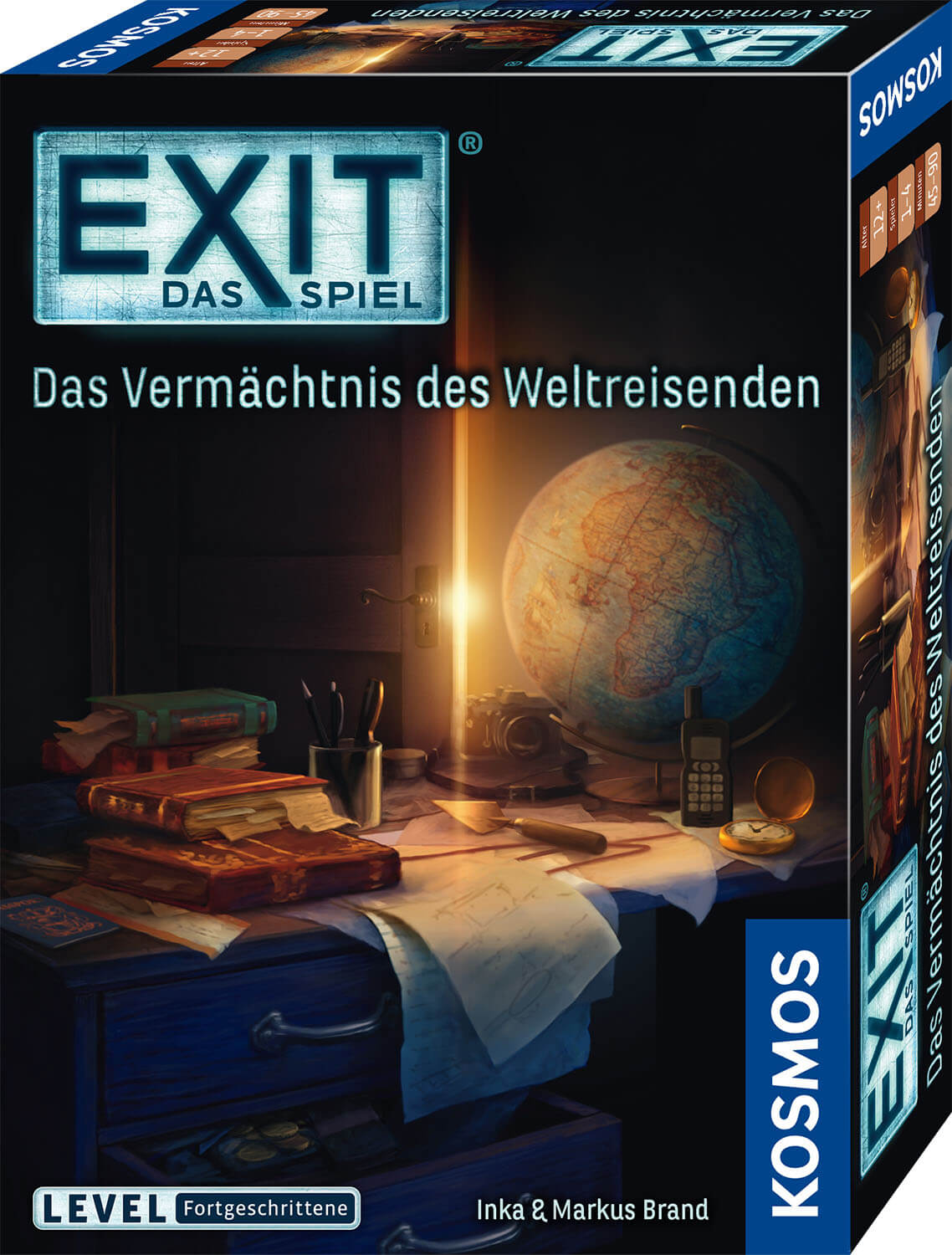 Schachtel Vorderseite - EXIT - Das Spiel - Das Vermächtnis der Weltreisenden