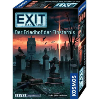 Schachtel Vorderseite - EXIT - Das Spiel: Der Friedhof der Finsternis