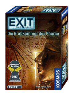 Schachtel Vorderseite, rechte Seite - EXIT - Das Spiel: Die Grabkammer des Pharao