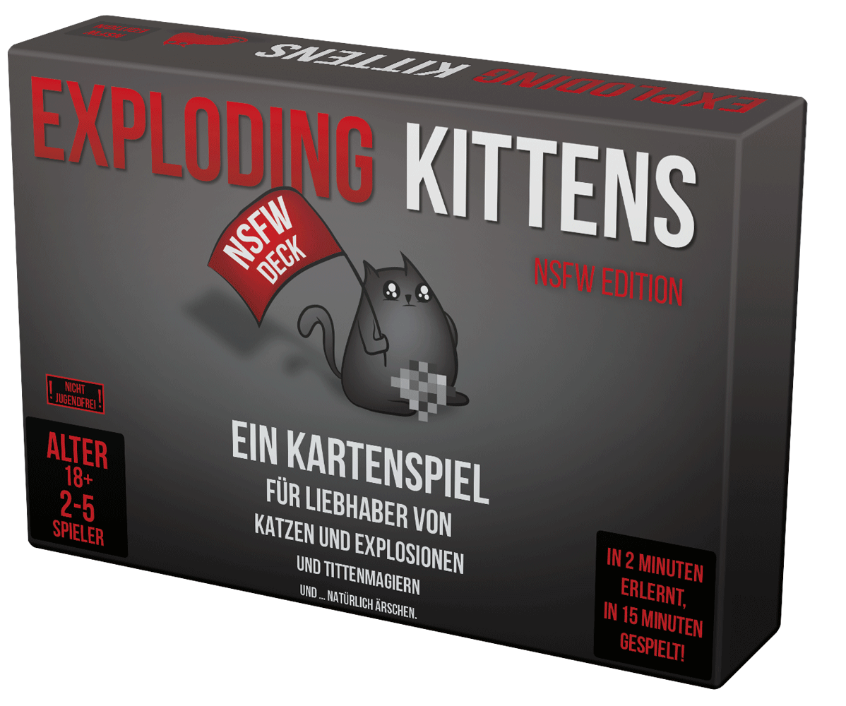 Schachtel Vorderseite - Exploding Kittens - NSFW Edition