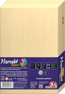 Schachtel Rückseite - Spiel des Jahres 2013 - Hanabi Deluxe