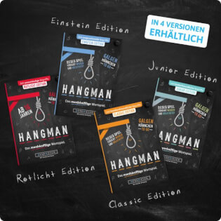 Vier Versionen - HANGMAN – Rotlicht Edition