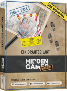 Schachtel Vorderseite - Hidden Games: Ein Drahtseilakt