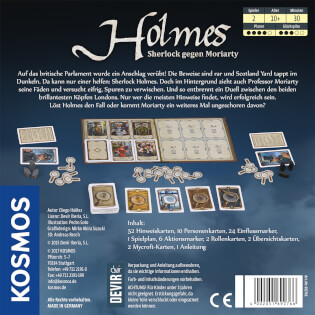 Schachtel Rückseite - Holmes