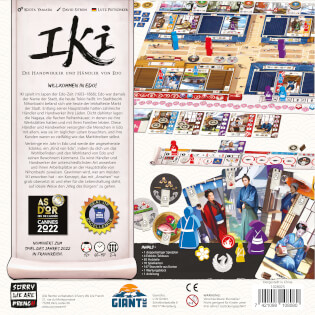 Schachtel Rückseite - Iki: Die Handwerker und Händler von Edo