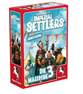 Schachtel Vorderseite links - Imperial Settlers - Die magische 3