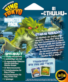 Schachtel Rückseite - King of Tokyo: Monsterpack 1 Cthulhu