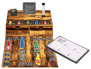 Spielmaterial - Spielschachtel mit Block, Karten und Sanduhr - Kneipenquiz - Das Original