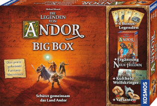 Schachtel Vorderseite - Die Legenden von Andor: Big Box