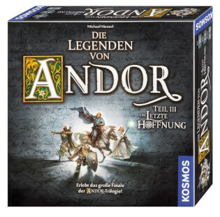 Schachtel Vorderseite, rechte Seite - Die Legenden von Andor – Teil III: Die letzte Hoffnung