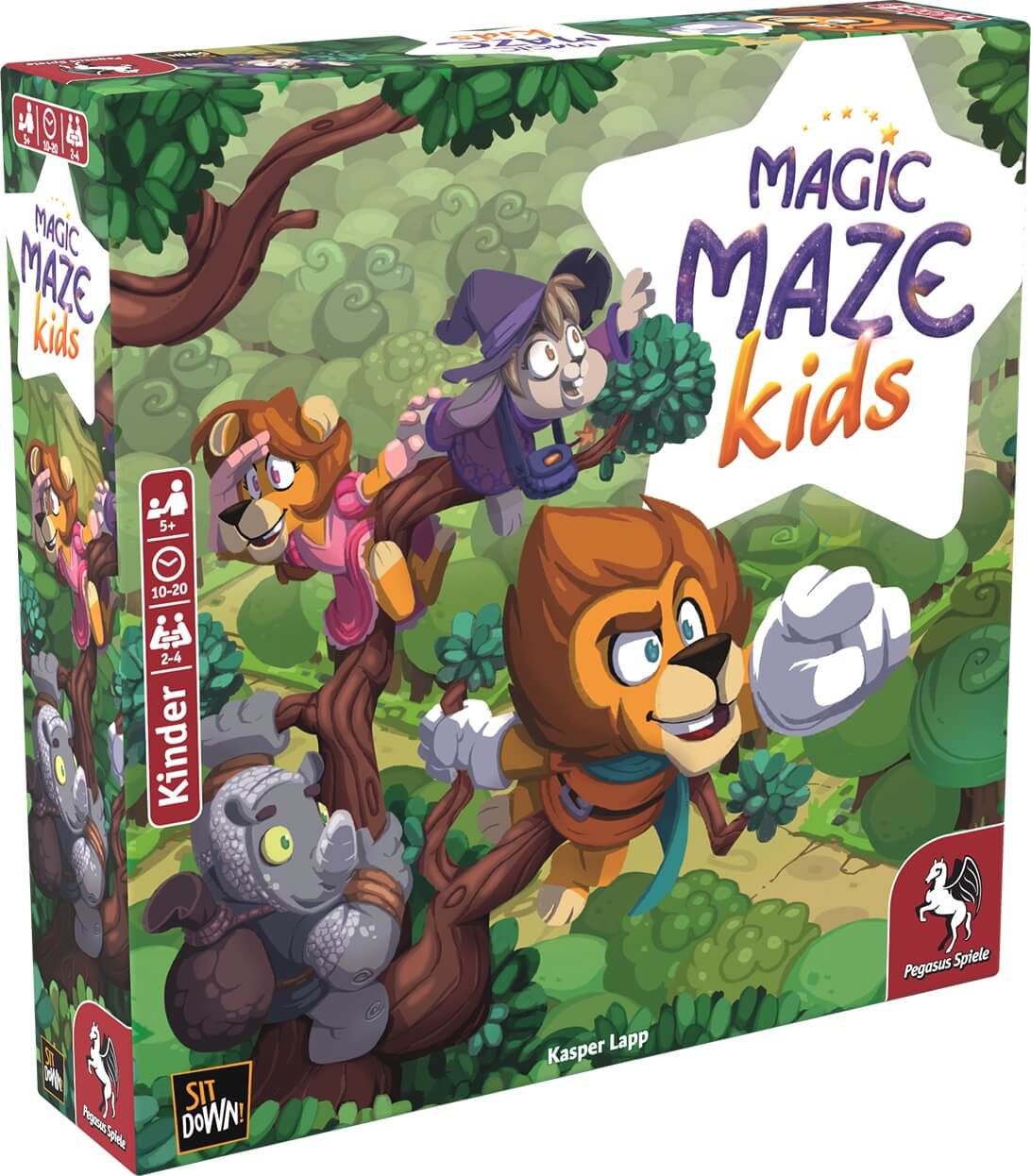 Schachtel Vorderseite linke seite  - Magic Maze: Kids