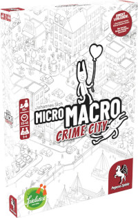 Schachtel Vorderseite, linke Seite - MicroMacro: Crime City