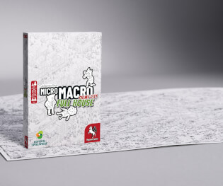 Schachtel und Spielplan - Nachfolger des Spiel des Jahres 2021 - MicroMacro: Crime City 2 – Full House