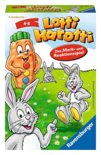 Schachtel Vorderseite - Lotti Karotti - Das Merk- und Reaktionsspiel