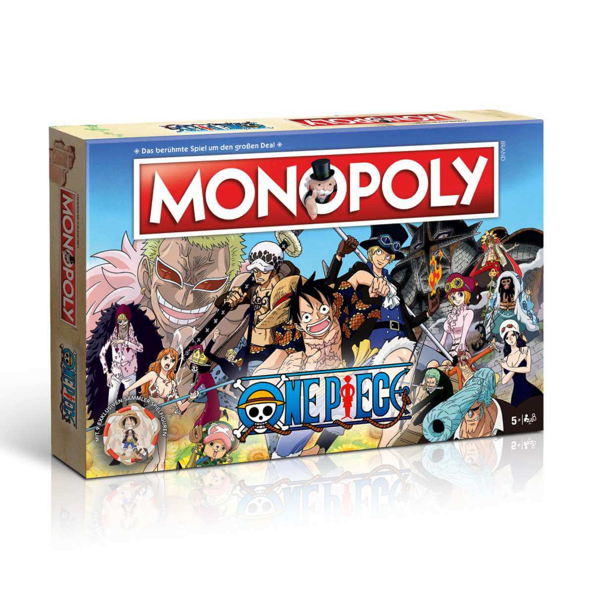 Schahctel Vorderseite, linke Seite - Monopoly - One Piece