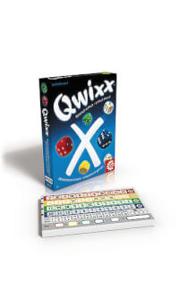Schachtel Vorderseite und Zählblock - Qwixx