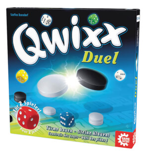 Schachtel Vorderseite rechts - Qwixx - Duel 