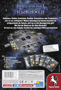 Schachtel Rückseite - Race for the Galaxy