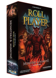 Schachtel Vorderseite, linke Seite - Roll Player: Monsters & Minions