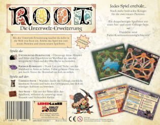 Schachtel Rückseite - Root - Die Unterwelt Erweiterung