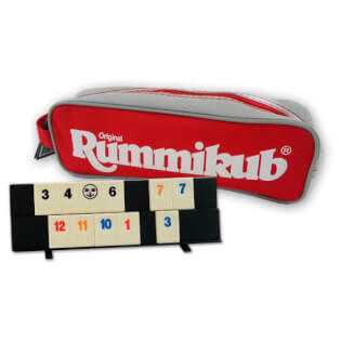 Tasche und Spielmaterial - Rummikub Pocket