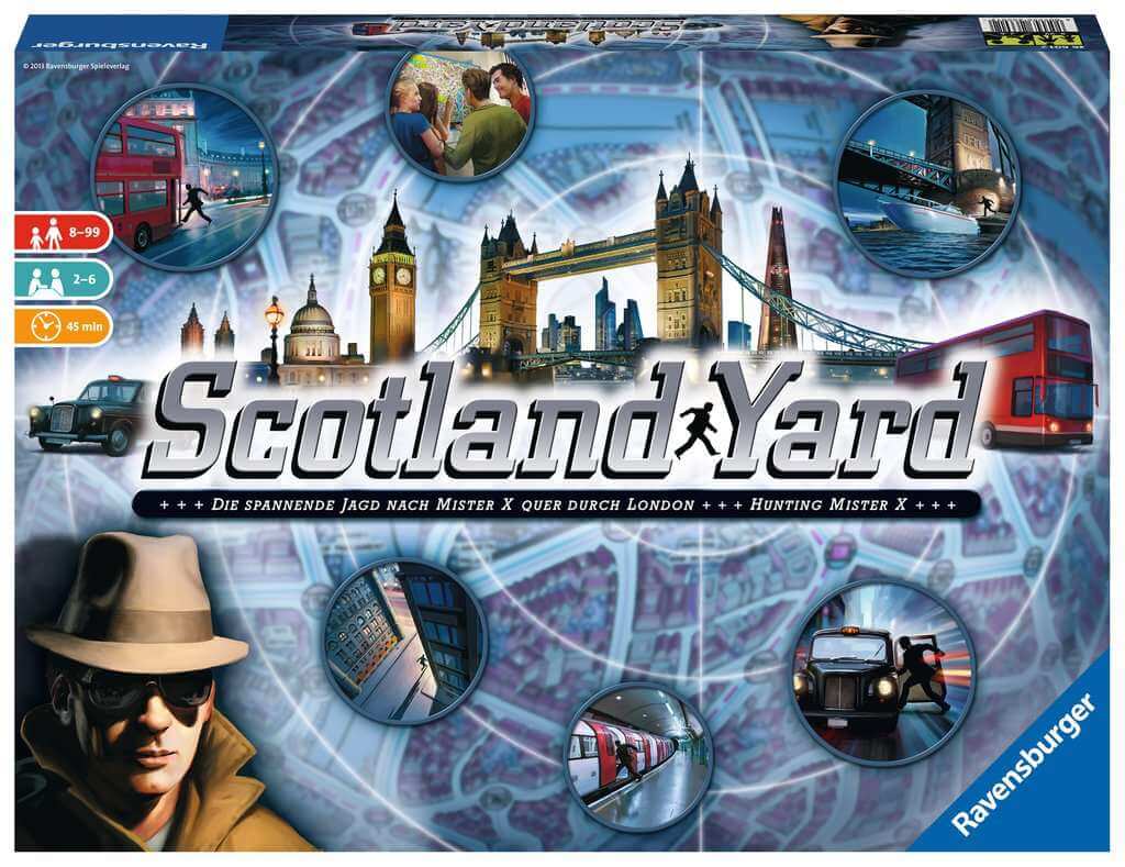 Schachtel Vorderseite - Spiel des Jahres 1983 - Scotland Yard