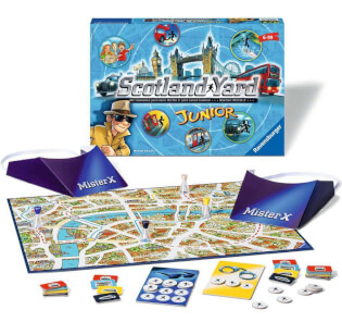 Schachtel und Spielmaterial - Scotland Yard Junior