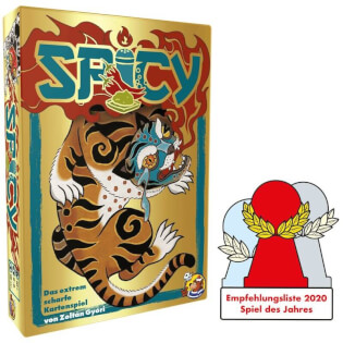 Schachtel Vorderseite und Auszeichnung - Spicy
