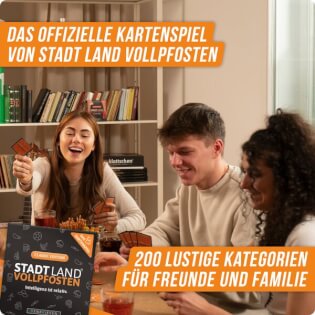 Spieler und Spielerinnen - STADT LAND VOLLPFOSTEN: Das Kartenspiel – Classic Edition