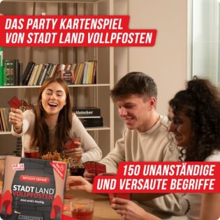 Spieler und Spielerinnen - STADT LAND VOLLPFOSTEN: Das Kartenspiel – Rotlicht Edition