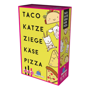 Schachtel Vorderseite - Taco Katze Ziege Käse Pizza