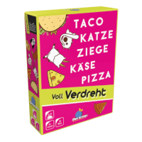 Schachtel Vorderseite - Taco Katze Ziege Käse Pizza: Voll verdreht