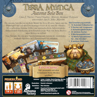 Schachtel Rückseite - Terra Mystica: Automa Solo Box