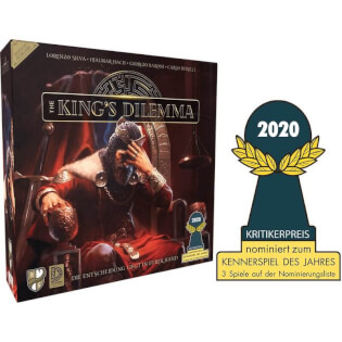 Schachtel Vorderseite - nominiert zum Kennerspiel des Jahres 2020 - The King