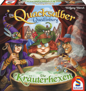 Schachtel Vorderseite - Die Quacksalber von Quedlinburg - Die Kräuterhexen 