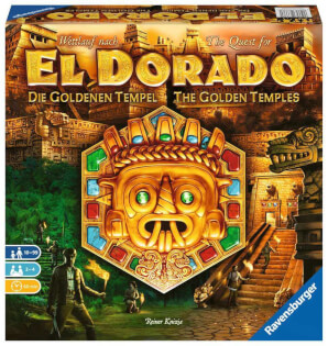 Schachtel Vorderseite - Die eigenständige Fortsetzung der Abenteuer-Saga - Wettlauf nach El Dorado - Die goldenen Tempel