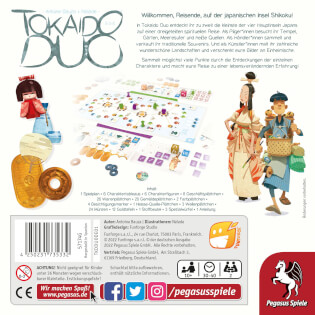 Schachtel Rückseite - Tokaido Duo